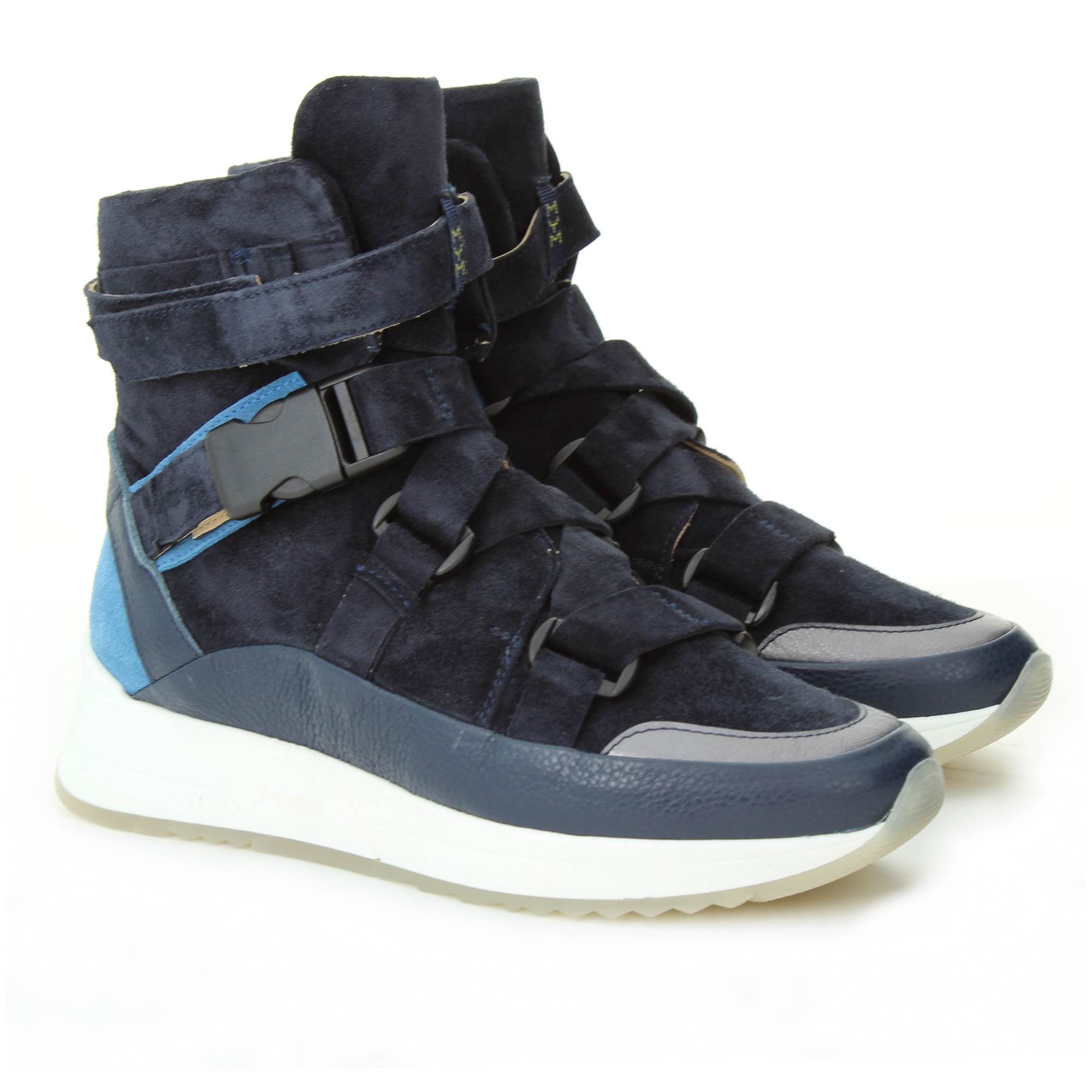 scarpe blu avio
