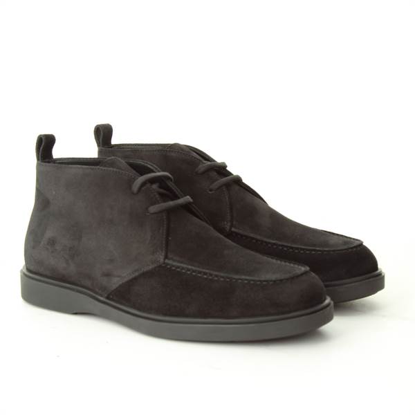 LANCIOTTI DE VERZI ANKLE BOOTS & BOOTS suede BLACK 