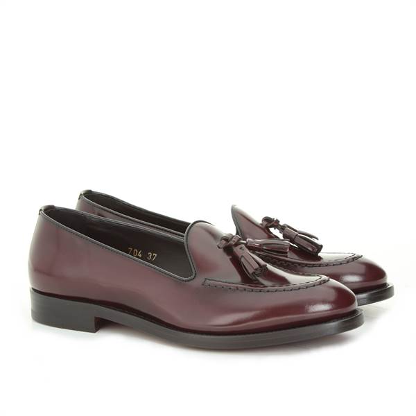 LANCIOTTI DE VERZI TASSEL LOAFER antik cordovan 