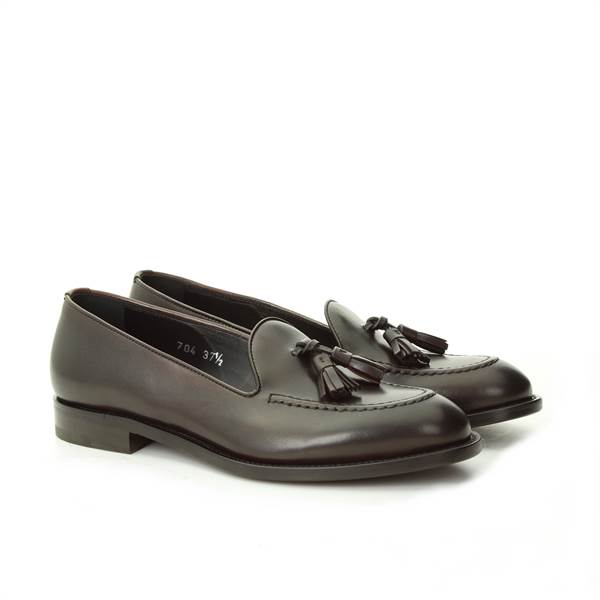 LANCIOTTI DE VERZI TASSEL LOAFER vitello t.moro 