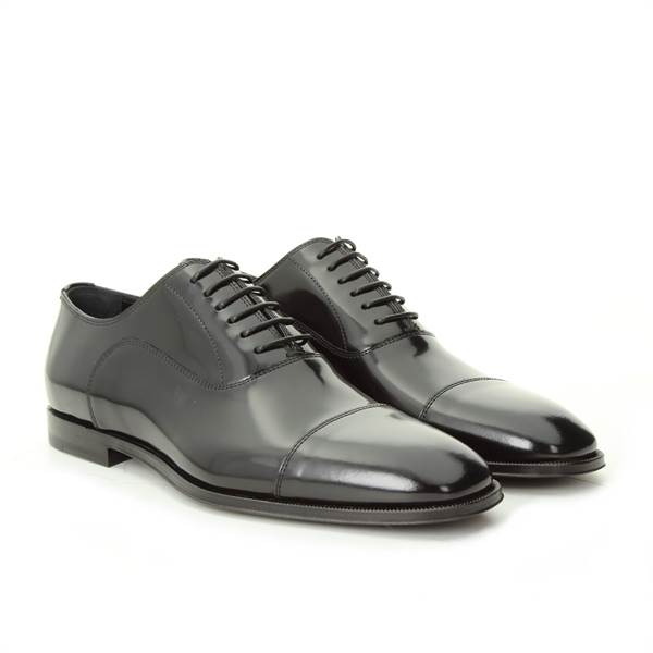 LANCIOTTI DE VERZI LACED UP vitello_london_lux BLACK 