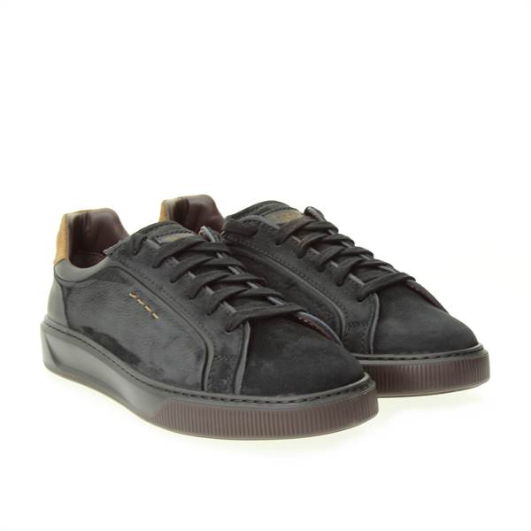 LANCIOTTI DE VERZI SNEAKER nabuk NERO 