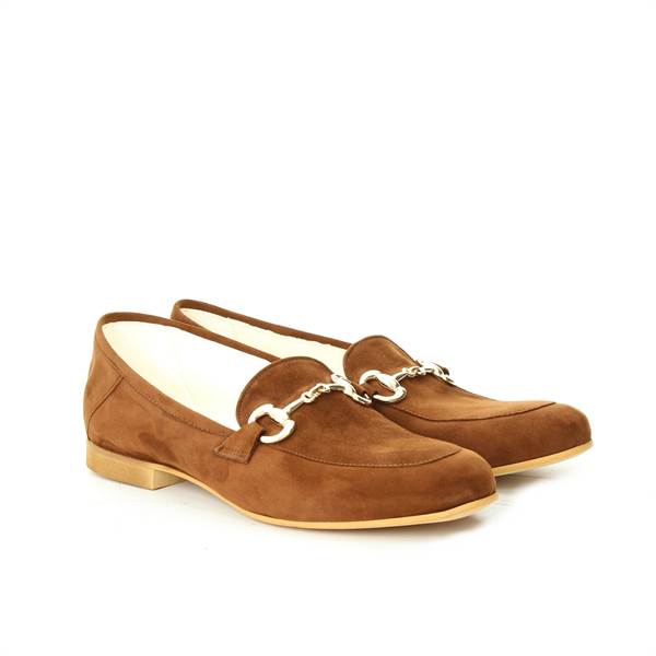 LANCIOTTI DE VERZI MOCCASIN camoscio brown 
