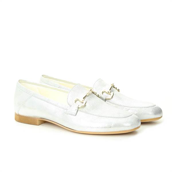 LANCIOTTI DE VERZI MOCCASIN nappa_lux ARGENTO 