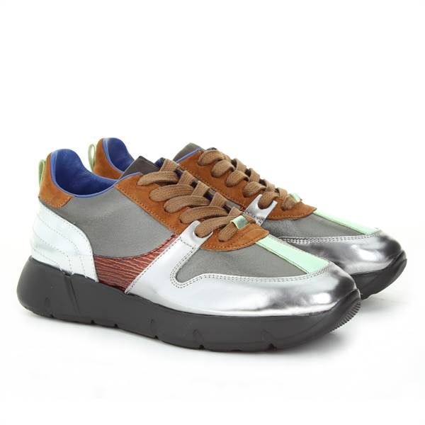 LANCIOTTI DE VERZI SNEAKERS laminato_nappa grey lead 