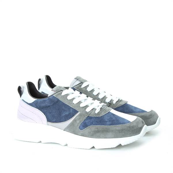 LANCIOTTI DE VERZI SNEAKERS velour grey blue pink  